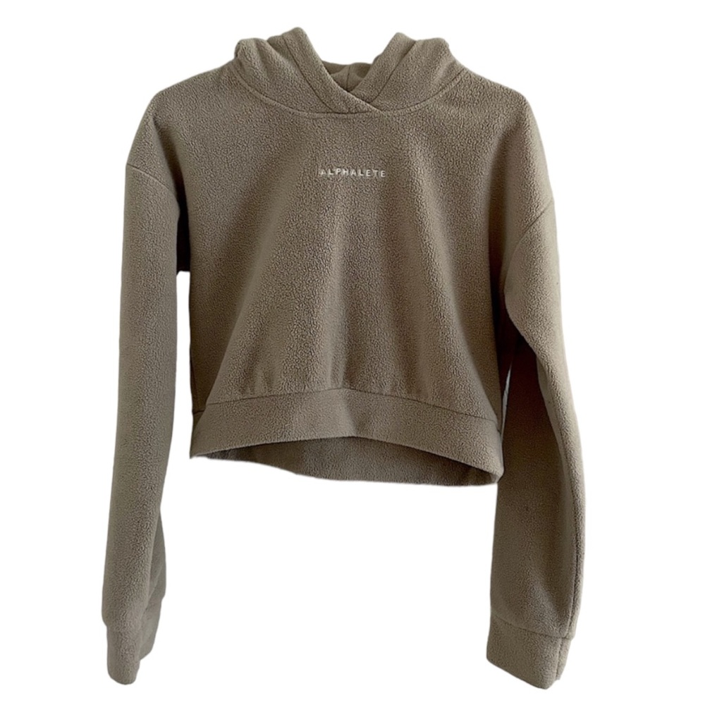 Alphalete Cropped Teddy Sweatshirt